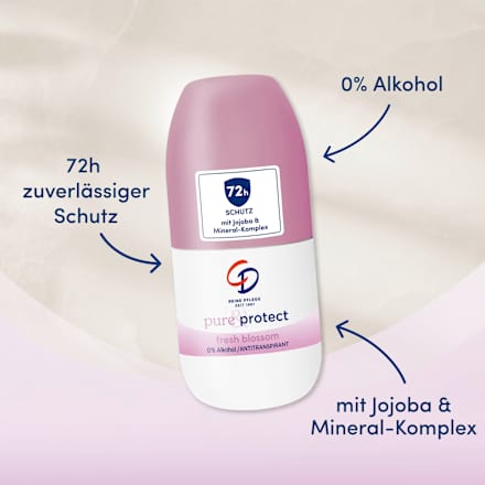 Deo Roll-on pure & protect fresh blossom, 50 ml