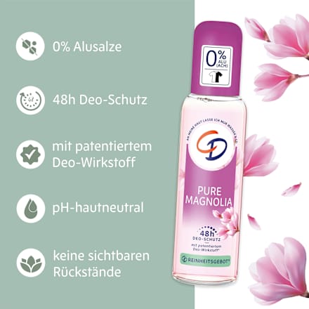 Deo Zerstäuber Pure Magnolia, 75 ml