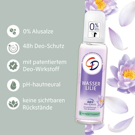 Deo Zerstäuber Wasserlilie 48h, 75 ml