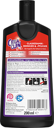 Glaskeramische reiniger &amp; inductiereiniger 3-in-1, 200 ml