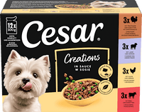 Nassfutter Hund Creations in Sauce, Mulitpack (12x100 g), 1,2 kg