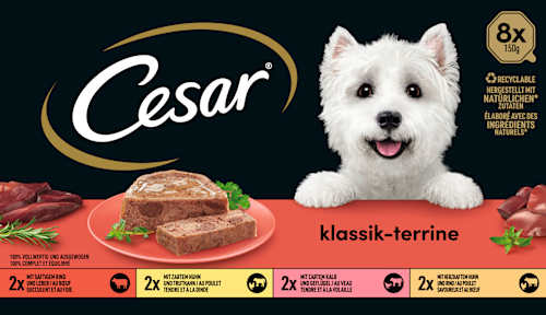 Natvoer voor honden Classic Selection Multipack (8x150 g), 1,2 kg