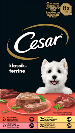 Natvoer voor honden Classic Selection Multipack (8x150 g), 1,2 kg