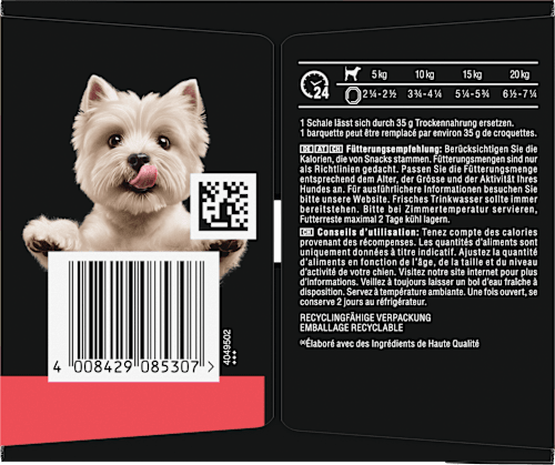 Nassfutter Hund Klassiker Selektion Multipack (8x150 g), 1,2 kg