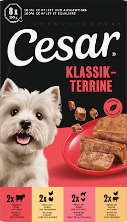 Nassfutter Hund Klassiker Selektion Multipack (8x150 g), 1,2 kg