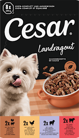 Nassfutter Hund Landküche Vielfalt in Sauce, Multipack (8x150 g), 1,2 kg