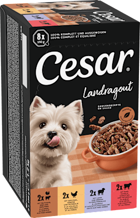 Nassfutter Hund Landküche Vielfalt in Sauce, Multipack (8x150 g), 1,2 kg