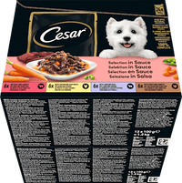 Nassfutter Hund Selection in Sauce, Multipack (24x100 g), 2,4 kg