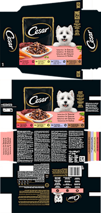 Nassfutter Hund Selection in Sauce, Multipack (24x100 g), 2,4 kg