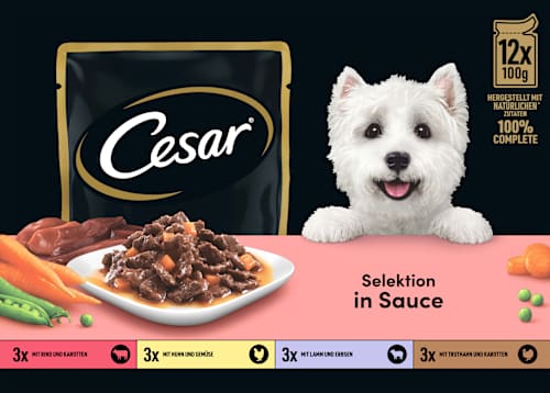 Natvoer voor honden in saus, multipack (12x100 g), 1,2 kg