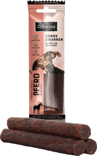 Kausnack Hundezigarren mit Pferd & Hanf, Chewies, 75 g