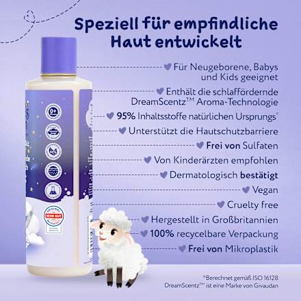 Baby Badezusatz Beruhigende Bademilch Schlummerzeit, 250 ml
