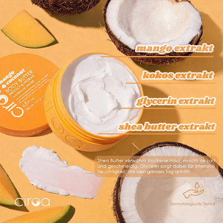 Körperbutter Mango & Coconut, 265 g