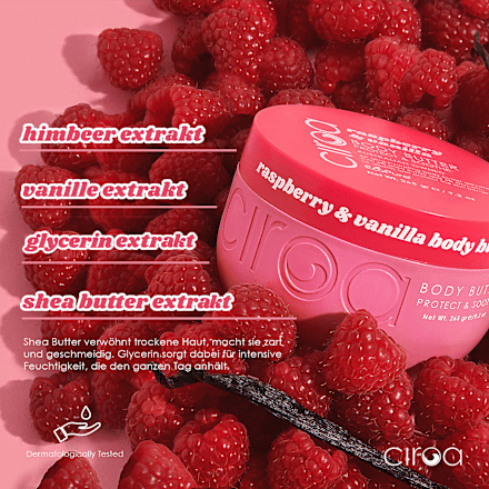 Körperbutter Raspberry & Vanilla, 265 g