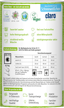 Vollwaschmittel Pulver Schneeweißchen, 23 Wl