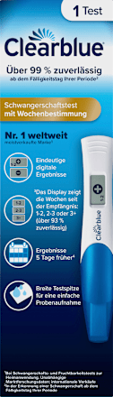 Schwangerschaftstest Anzeige der Wochen digital, 1 St