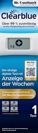 Schwangerschaftstest Anzeige der Wochen digital, 1 St