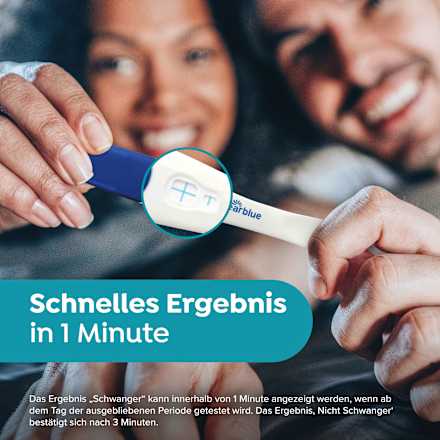 Schwangerschaftstest Schnelle Erkennung 1 Min, 2 St Clearblue