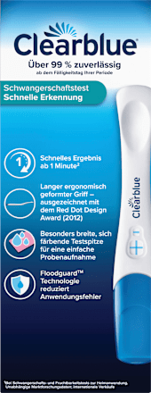 Schwangerschaftstest Schnelle Erkennung 1 Min, 2 St Clearblue