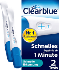 Schwangerschaftstest Schnelle Erkennung 1 Min, 2 St Clearblue