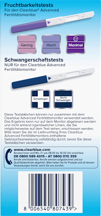 Teststäbchen für Fertilitätmonitor, 33 St