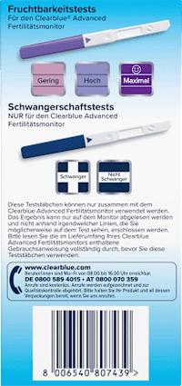 Teststäbchen für Fertilitätmonitor, 33 St