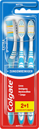 Zahnbürste Extra gründlich mittel (2+1Gratis), 3 St
