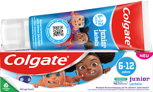 Zahnpasta Kinder, Junior Lächeln 6-12 Jahren, 75 ml