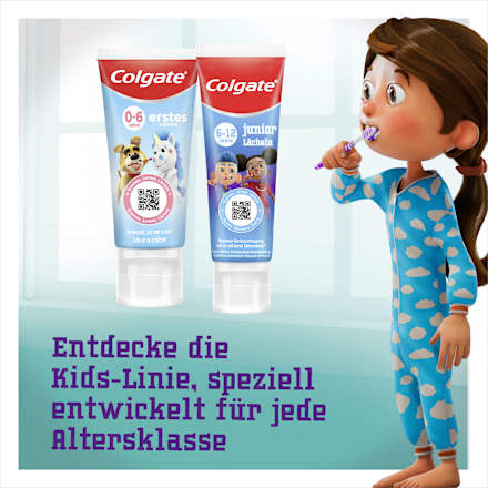Zahnpasta Kinder, Junior Lächeln 6-12 Jahren, 75 ml