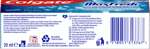 Tandpasta Max Fresh Koelkristallen, 20 ml