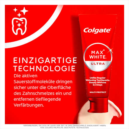 Zahnpasta Max White Ultra Multiprotect, 50 ml Colgate