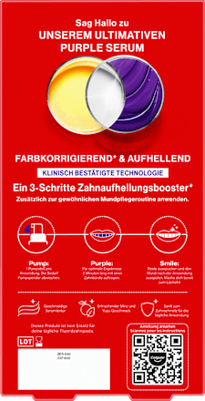 Zahnpasta Purple Serum Max White, 40 ml