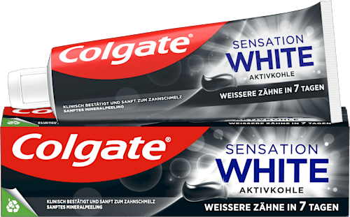 Zahnpasta Sensation White Aktivkohle, 75 ml