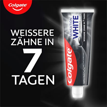 Zahnpasta Sensation White Aktivkohle, 75 ml