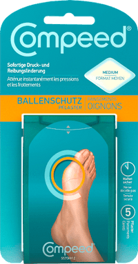 Druckstellenschutz Ballenpflaster, 5 St Compeed