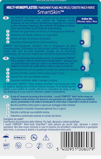 Multi-Wundpflaster SmartSkin Größen-Mix, 10 St