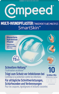 Multi-Wundpflaster SmartSkin Größen-Mix, 10 St