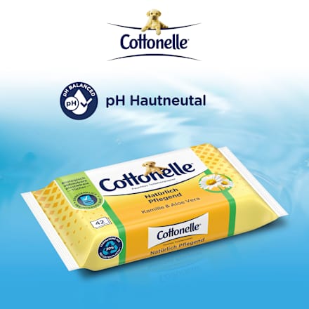 Vochtig toiletpapier natuurlijk verzorgend, 42 stuks