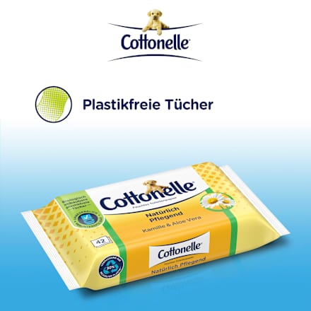 Vochtig toiletpapier natuurlijk verzorgend, 42 stuks