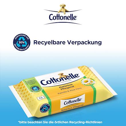 Vochtig toiletpapier natuurlijk verzorgend, 42 stuks