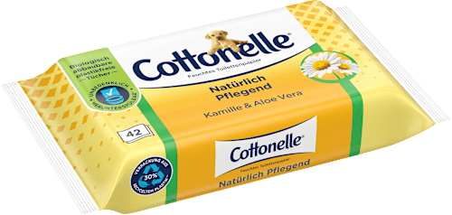 Vochtig toiletpapier natuurlijk verzorgend, 42 stuks