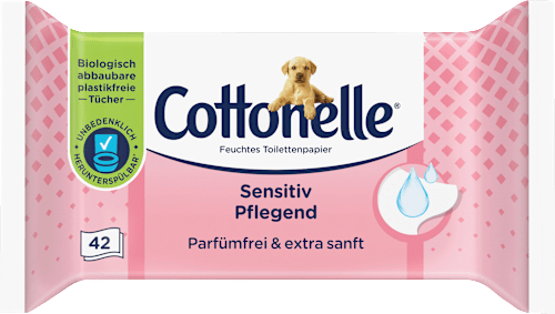 Vochtig Toiletpapier Gevoelig Verzorgend, 42 stuks
