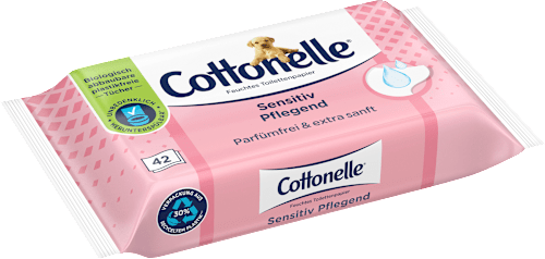 Vochtig Toiletpapier Gevoelig Verzorgend, 42 stuks