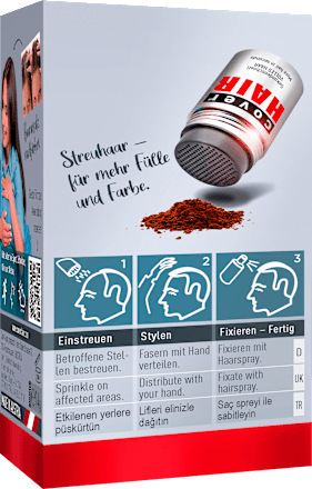 Losse haarverdikker zwart, 14 g