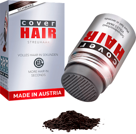 Streuhaar Haarverdichter Schwarz, 14 g