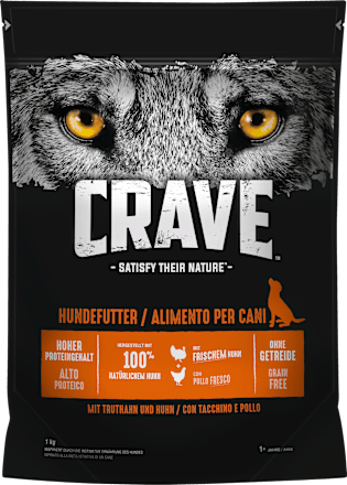 Droogvoer voor honden met kalkoen en kip, volwassen, 1 kg