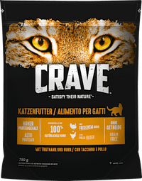 Droog kattenvoer met kalkoen &amp; kip, volwassen, 750 g