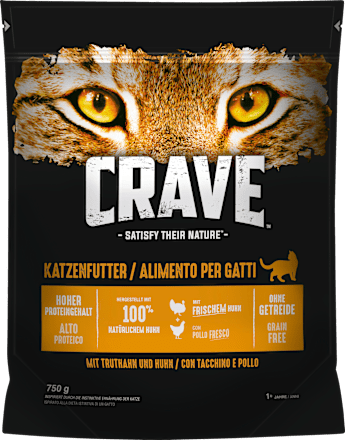 Trockenfutter Katze mit Truthahn & Huhn, Adult, 750 g