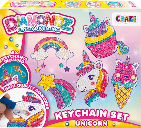 Diamondz Key-Chain Unicorn Set, 1 St
