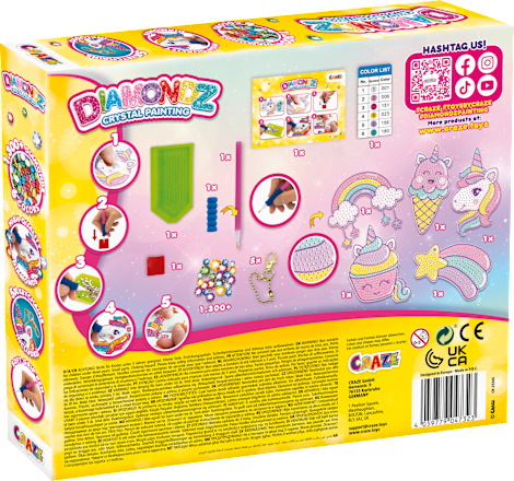Diamondz Key-Chain Unicorn Set, 1 St